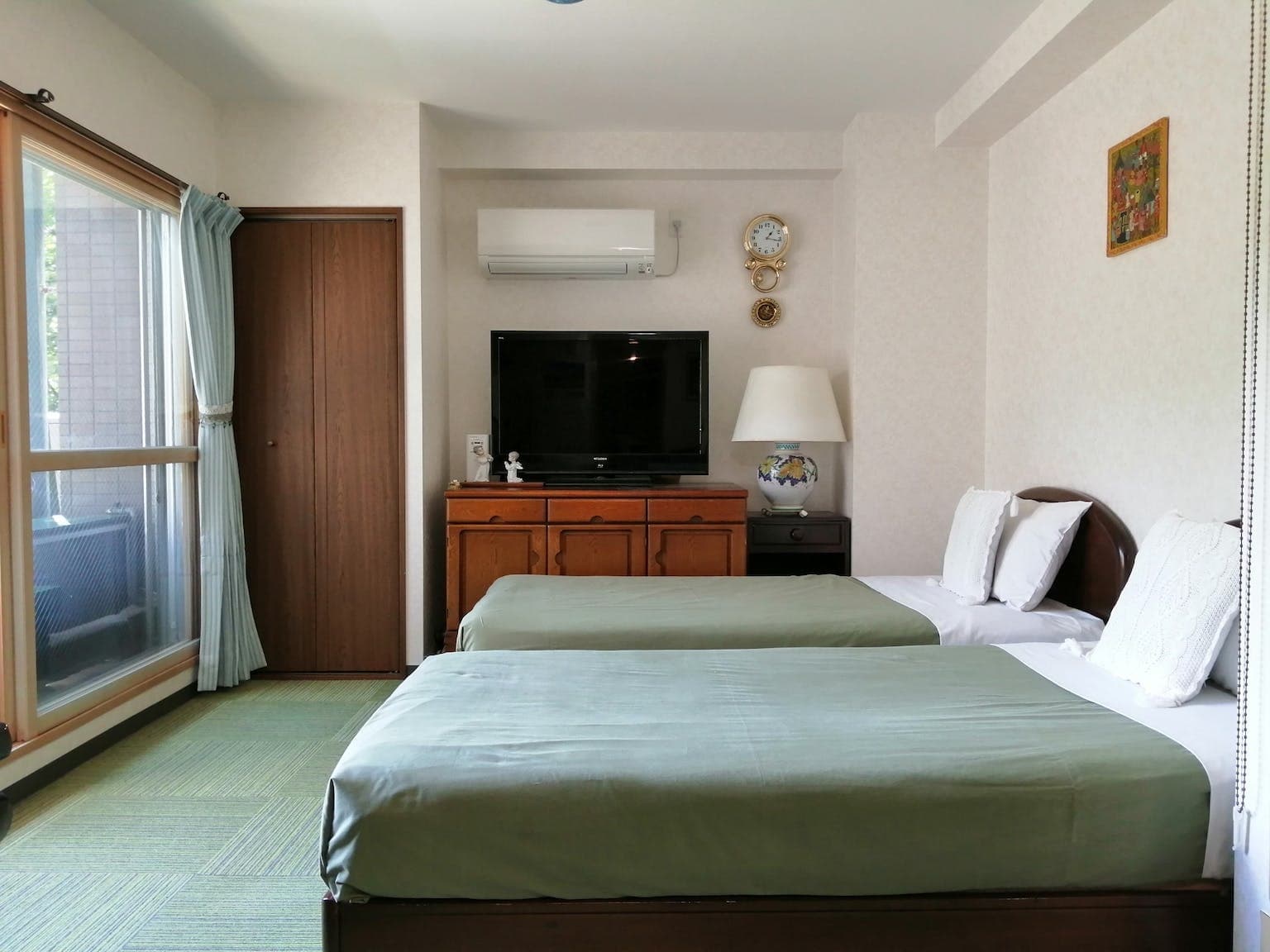 札幌の温泉地コンドミニアム定山渓４１０室限定新装済、露天風呂／民泊