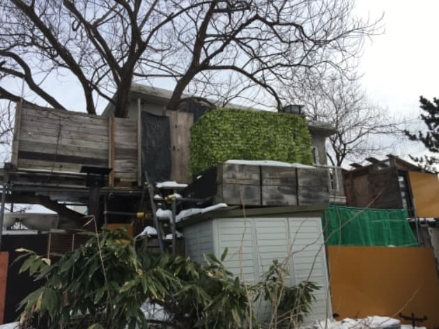 ツリーハウスと天空露天風呂／民泊