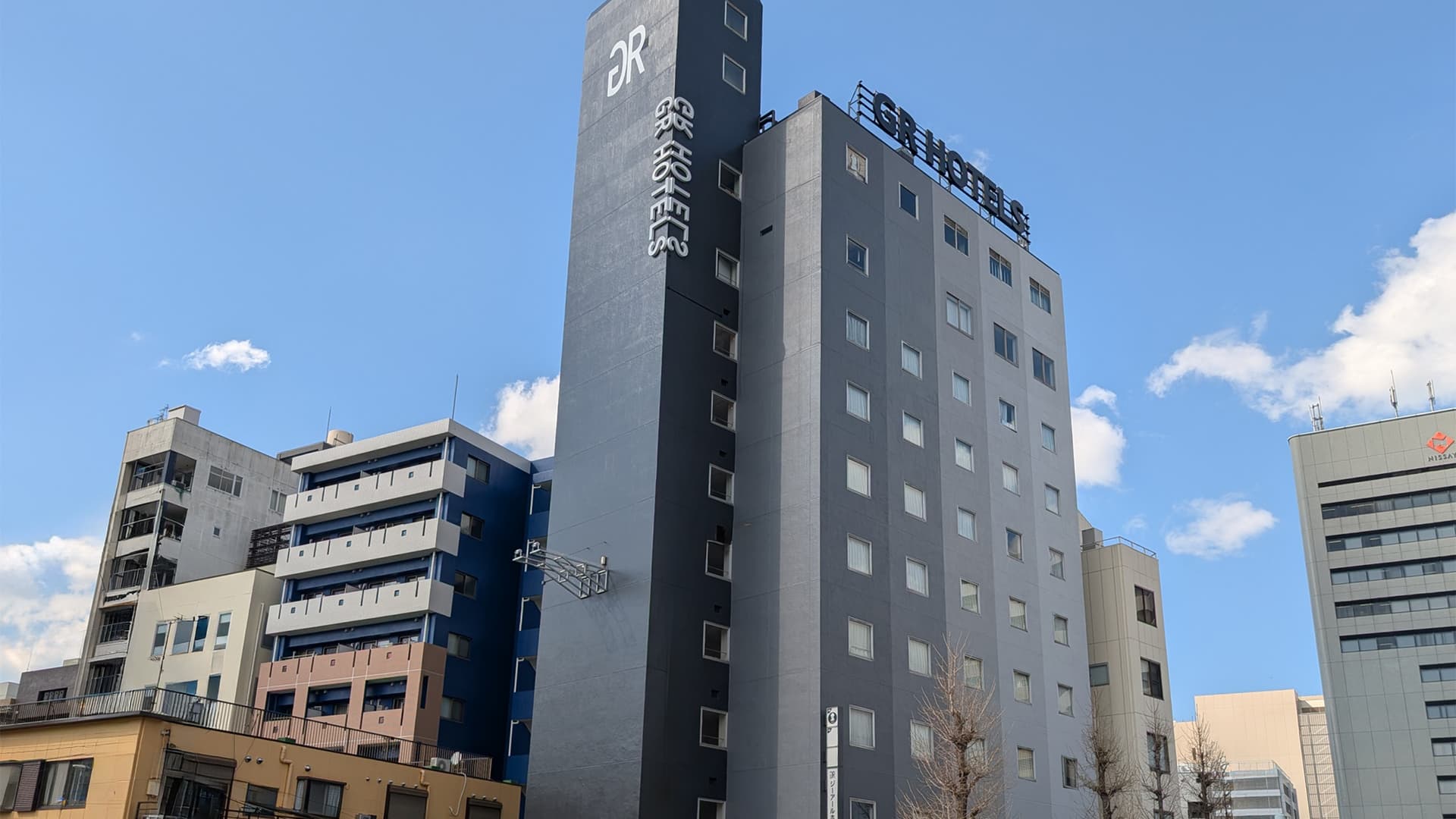 ジーアールホテル銀座通　国道３号線　白川沿い