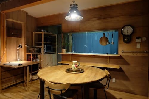 比良山系の麓のＬＯＤＧＥ　Ｇｅｌａｎｄｅ（自然の中の山小屋風一軒家）　＾