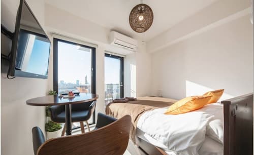 バルコニーからの素敵な夜景・最上階!Forest Yoyogi ^