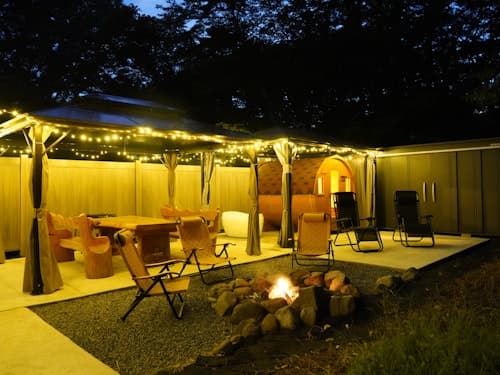 １棟貸　八ヶ岳ココの家　ハンドカットログハウス　＾