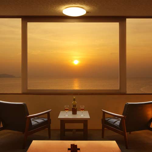 たてやま温泉　夕日海岸　昇鶴 2