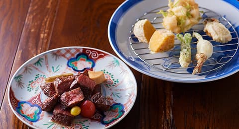 ステーキ 天ぷら 一心