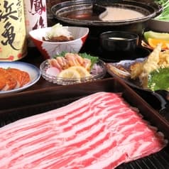 はちまん 八幡 郷土料理 黒豚しゃぶ鍋 ぞうすい 2