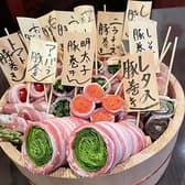 焼鳥と豚肉野菜巻き串　焼きんしゃい長居店 3