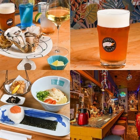 オイスターバー 渚のうどん 明るく楽しく