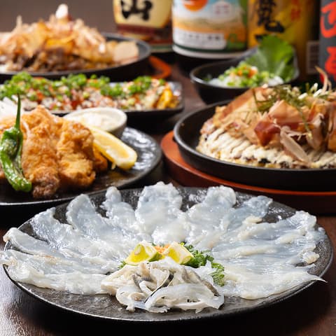 ふぐと鉄板焼きがぶ飲み食堂