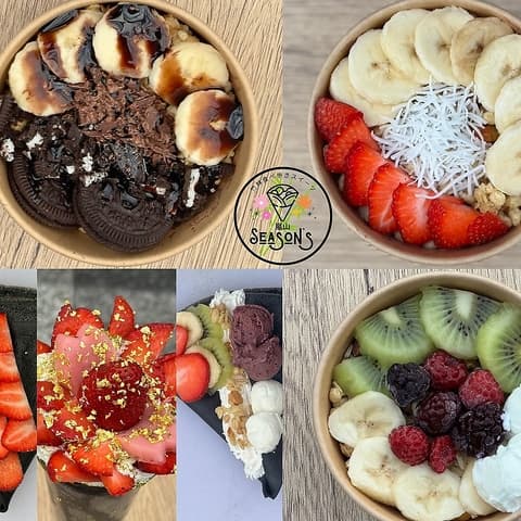 竹炭クレープ＆アサイーボール京都嵐山シーズンズ