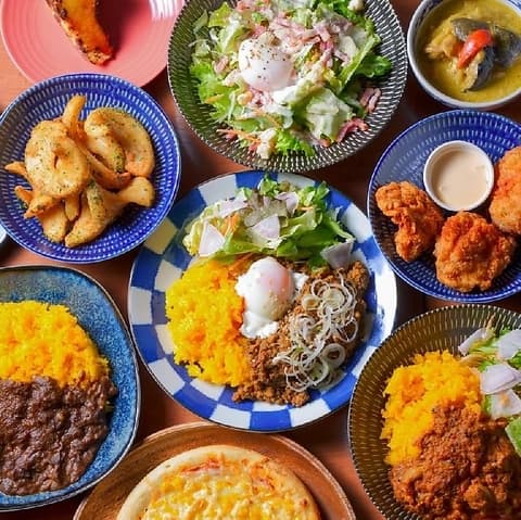 カレーとソフトクリーム