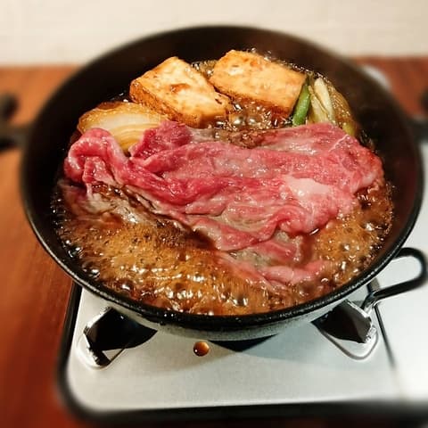 黒毛和牛すき焼き 牛大