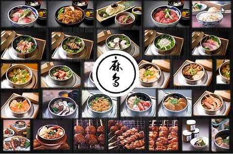 釜飯 串焼き 麻鳥