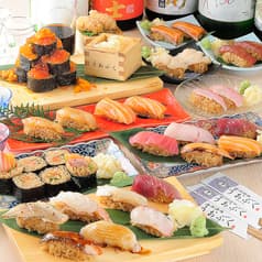 高級赤酢鮨(寿司)66種以上食べ放題×厳選日本酒60種以上飲み放題　うおぷく　梅田店 2