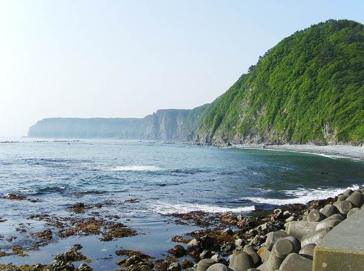 田野畑村の断崖