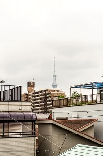 スカイツリー電車6分、駅より徒歩4分、設備完備 ^