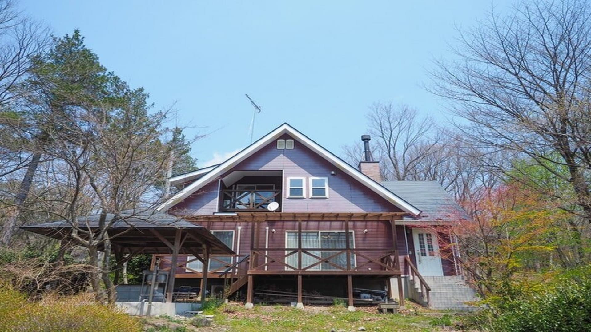 東屋でのBBQ。石風呂。暖炉を囲んでのひと時。/民泊